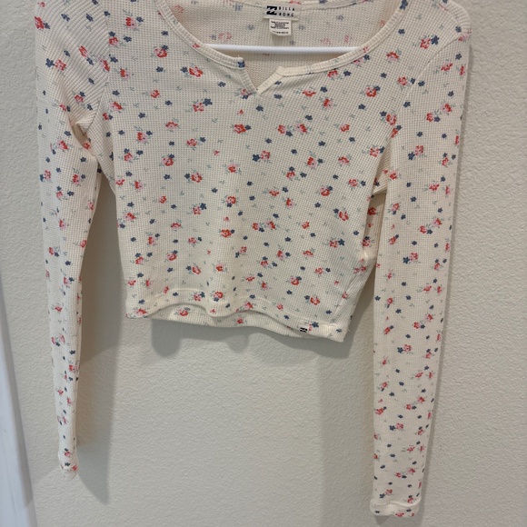 Billabong long sleeve cropped top size xs - Picture 1 of 3